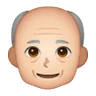 Old Man: Light Skin Tone Emoji 👴🏻 image - Samsung style