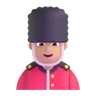 Man Guard: Medium-Light Skin Tone Emoji 💂🏼‍♂️ image - Microsoft 3D Fluent style