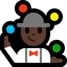 Person Juggling: Dark Skin Tone Emoji 🤹🏿 image - Microsoft Windows 10 Segoe UI Emoji style