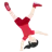 Woman Cartwheeling: Light Skin Tone