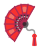 Éventail Emoji 🪭 image - Microsoft Classic 2D style