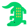 Crocodilo Emoji 🐊 image - Microsoft Classic 2D style