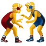 Men Wrestling Emoji 🤼‍♂️ image - Apple style