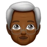 Old Man: Medium-Dark Skin Tone Emoji 👴🏾 image - Huawei Harmony OS style