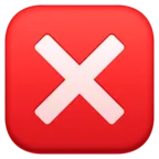 Cross Mark Button