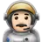 Man Astronaut: Light Skin Tone
