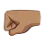 Left-Facing Fist: Medium Skin Tone