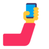 Selfie Emoji 🤳 image - Microsoft Classic 2D style