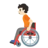 Person In Manual Wheelchair: Light Skin Tone Emoji 🧑🏻‍🦽 image - Google Noto Color style