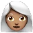 Woman: Medium Skin Tone, White Hair