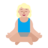 Woman In Lotus Position: Medium-Light Skin Tone