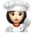 Woman Cook: Light Skin Tone