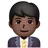 Man Office Worker: Dark Skin Tone