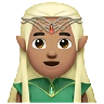Man Elf: Medium Skin Tone Emoji 🧝🏽‍♂️ image - Apple style