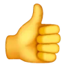 Başparmak yukarıya işaret Emoji 👍 image - Samsung style