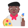 Artist: Medium-Dark Skin Tone Emoji 🧑🏾‍🎨 image - Microsoft Classic 2D style