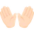 Open Hands: Light Skin Tone