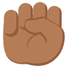 Raised Fist: Medium-Dark Skin Tone Emoji ✊🏾 image - EmojiTwo style