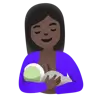 Breast-Feeding: Dark Skin Tone Emoji 🤱🏿 image - Google Noto Color style