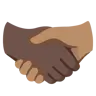 Handshake: Medium Skin Tone, Dark Skin Tone Emoji 🫱🏽‍🫲🏿 image - Google Noto Color style