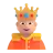 Person With Crown: Medium-Light Skin Tone