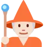 Mage: Light Skin Tone Emoji 🧙🏻 image - Twitter / X (Twemoji) style