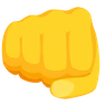 Faust-Handzeichen Emoji 👊 image - Facebook Messenger (2016) style