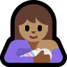 Breast-Feeding: Medium Skin Tone Emoji 🤱🏽 image - Microsoft Windows 10 Segoe UI Emoji style
