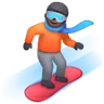 Snowboarder: Dark Skin Tone Emoji 🏂🏿 image - Samsung style