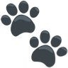 Pegadas Emoji 🐾 image - Facebook Messenger (2016) style