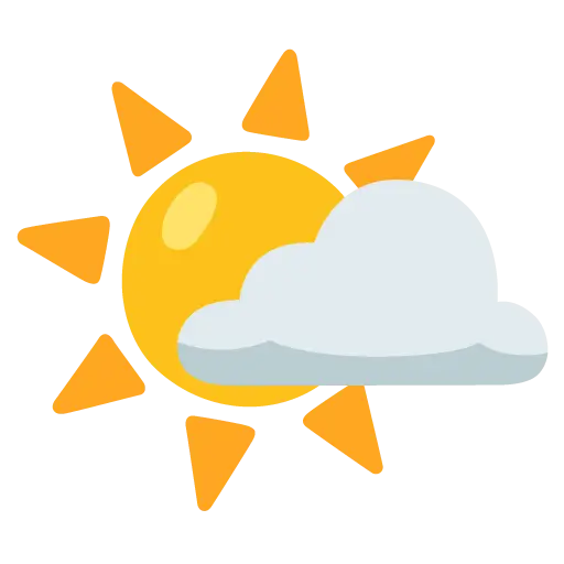 Soleil blanc et petit nuage