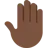 Raised Back Of Hand: Dark Skin Tone