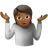 Person Shrugging: Medium-Dark Skin Tone