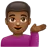 Man Tipping Hand: Medium-Dark Skin Tone