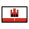 Flag: Gibraltar Emoji 🇬🇮 image - OpenMoji style