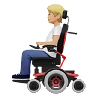 Person In Motorized Wheelchair: Medium-Light Skin Tone Emoji 🧑🏼‍🦼 image - Apple style