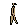 Woman Walking: Medium Skin Tone Emoji 🚶🏽‍♀️ image - OpenMoji style