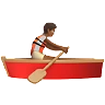 Person Rowing Boat: Medium-Dark Skin Tone Emoji 🚣🏾 image - Apple style