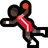 Person Playing Handball: Dark Skin Tone
