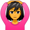 Woman Gesturing Ok Emoji 🙆‍♀️ image - Emojidex style