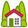 정원 가옥 Emoji 🏡 image - HTC (2015-2016) style
