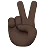 Victory Hand: Dark Skin Tone