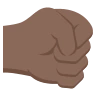 Right-Facing Fist: Dark Skin Tone Emoji 🤜🏿 image - EmojiTwo style