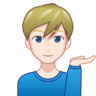 Man Tipping Hand: Light Skin Tone Emoji 💁🏻‍♂️ image - Emojidex style