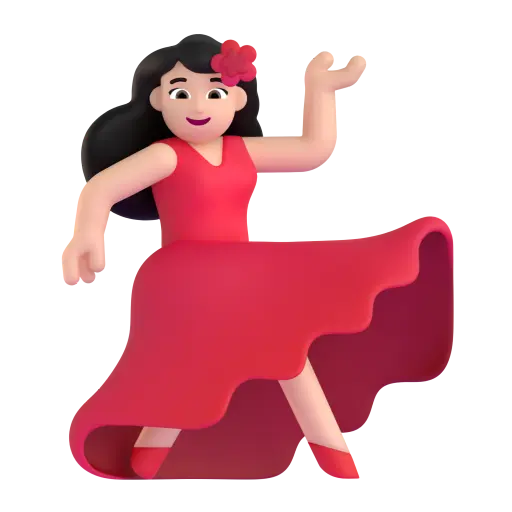 ππ» - Woman Dancing: Light Skin Tone Emoji meaning, copy and paste ...