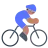 Man Biking: Medium Skin Tone