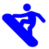 Snowboarder Emoji 🏂 image - Docomo style