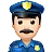 Man Police Officer: Light Skin Tone