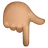 Backhand Index Pointing Down: Medium Skin Tone