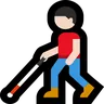 Man With White Cane: Light Skin Tone Emoji 👨🏻‍🦯 image - Microsoft Windows 10 Segoe UI Emoji style